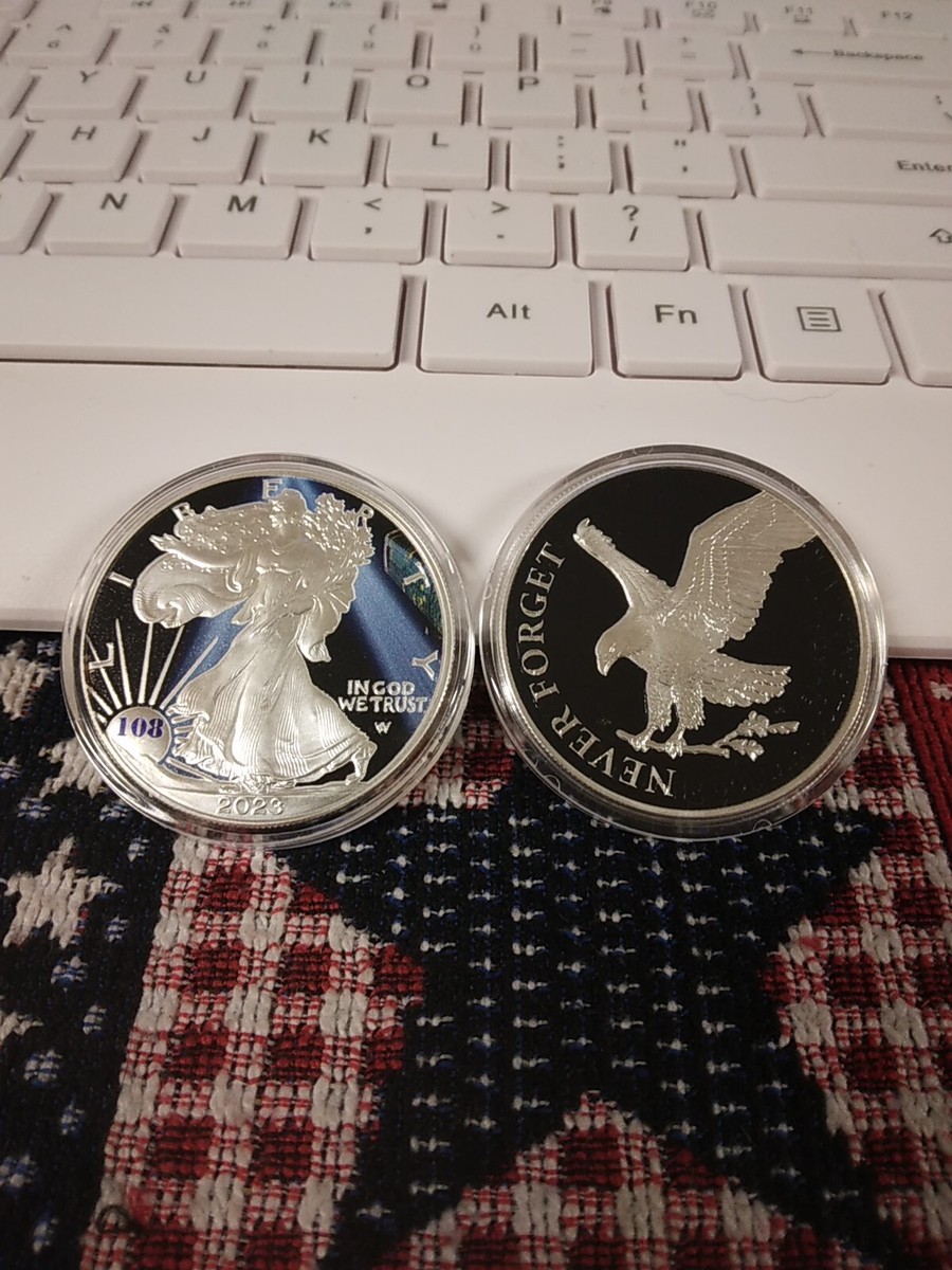 印紙1 2023 US Silver Eagle Never Forget 1 oz Coin 9/11 Anniv