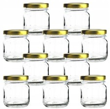 Glass Jar 40ml Small with Gold Lid For Storing Honey Spices Dried Fruit