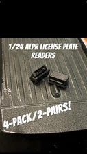 1/24 ALPR LICENSE PLATE READER SCANNER POLICE CUSTOM 2-PAIR/4-PACK 