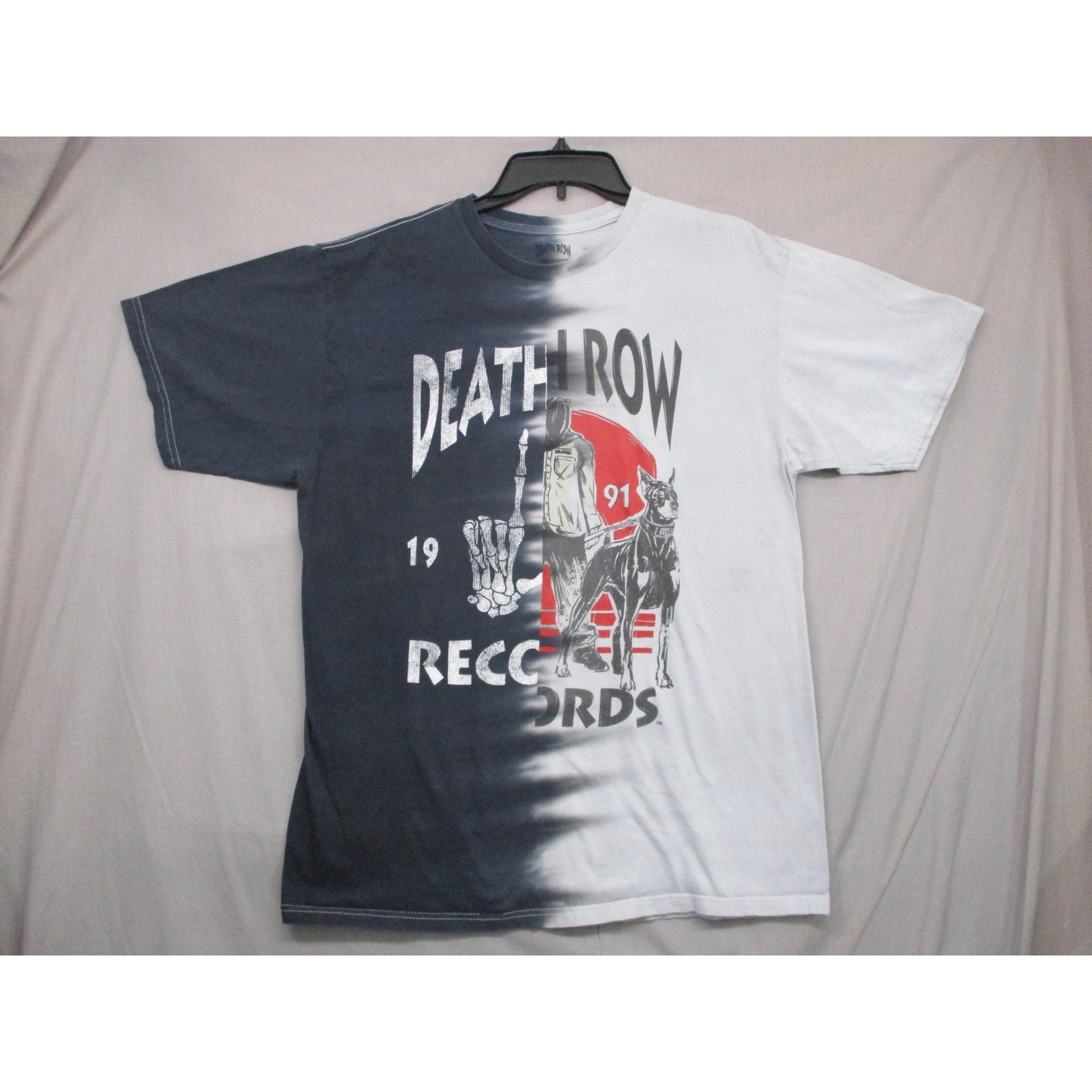 FILA T shirt manica corta grafica tie dye Death Row Records nera taglia large