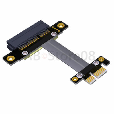 PCI-e PCI Express 4X to 1X Extension cable 4X(180°) to 1X(180°) 15cm