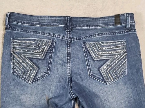 Peoples Liberation Women's Denim Designer Distressed Bootcut Jeans Size 31 x 31 - Picture 14 of 15