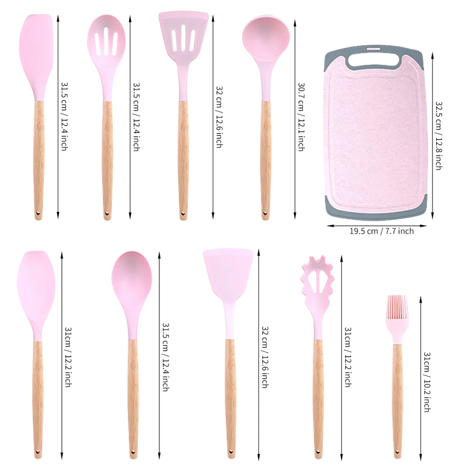 12/20Pcs Silicone Kitchen Utensil Set with Holder Heat Resistant Cooking Utensil - Image 4 of 4