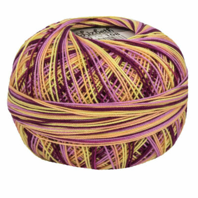 Lizbeth Egyptian Cotton Crochet Thread Size 10 Color 108 Sherbet Delight