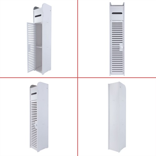 Bathroom Slim Furniture Shelf Organizer Racking Tall Storage