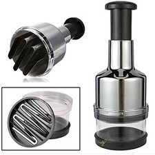 Stainless Fruit Salad Vegetable Onion Garlic Chopper Cutter Slicer Peeler Dicer 