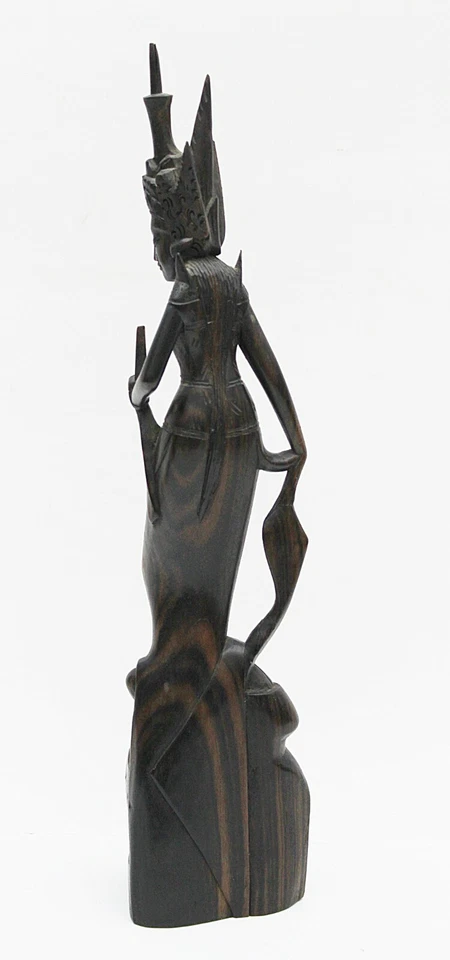 Exótica Estatua de Ramayana Tallada a Mano Edad de Bali-Indonesia Desconocida Madera de Cocobolo RARA Foto 2 de 4