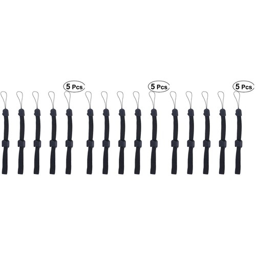 5PCS Phone Holder Lanyard Necklace Wrist Strap Cellphone Carrying Case (Black) - 第 16/31 張圖片
