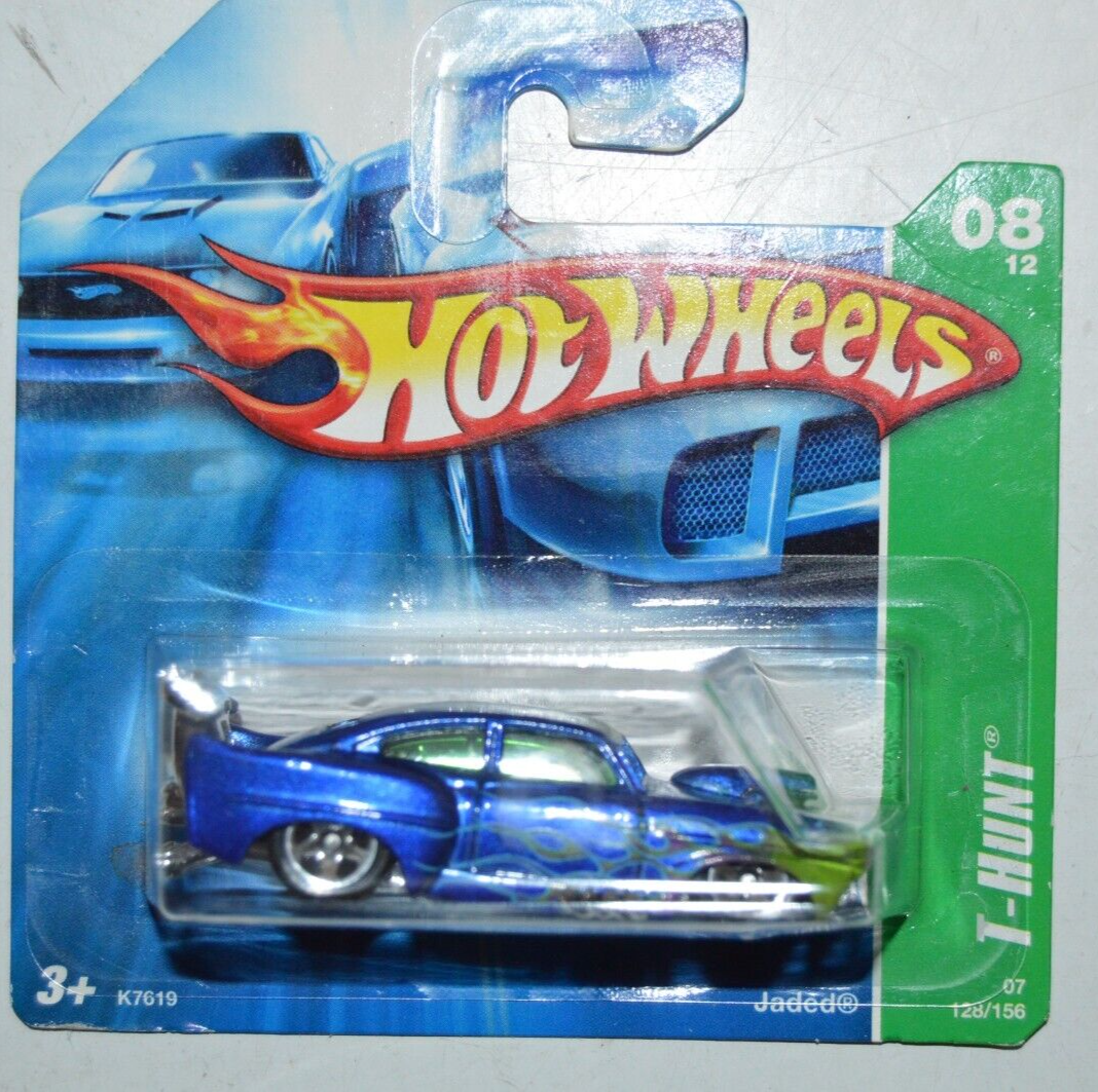 ホットウィール TREASURE HUNTS 新品 JADED ジェイデッド 2007 Hot Wheels Treasure Hunt Jaded Blue Short Card 1:64 Diecast