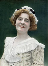 French opera singer Aline Vallandri as Manon in opera "Manon" Paris Old Photo