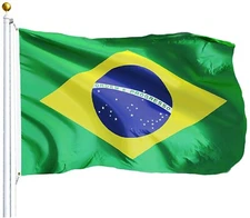 Brazilian Flag Brazil National Banner Polyester 3x5' Foot Country Flags Outdoor