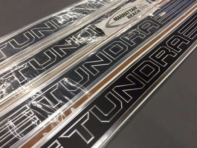 2007-2021 TUNDRA CREW MAX PLATINUM DOOR SILL PROTECTORS SATIN CHROME
