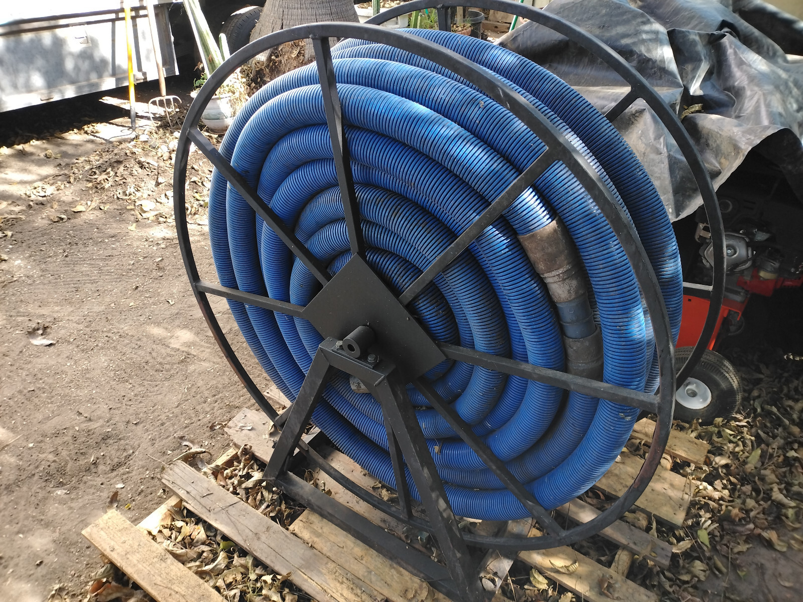 Truck Mount Carpet Cleaning Machine Hose and Reel + 225 ft. of 2