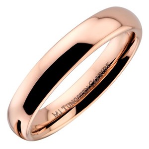 Authentic Rose Gold Plated polished Tungsten Carbide Ring Wedding Band 2mm 3mm 4mm 6mm