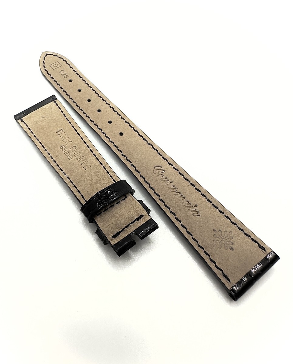 Patek Philippe ブラックレザーベルト 楽天市場】腕時計ベルト 腕時計バンド 替えストラップ 社外品 汎用