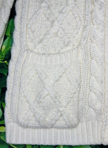 *VTG* Mantessa Damen Grobstrick Fischer Oma Button Down Pullover; M - Bild 4 von 8