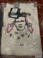 Palm Angels Factory Records Hoodie | Cream | Size small RRP