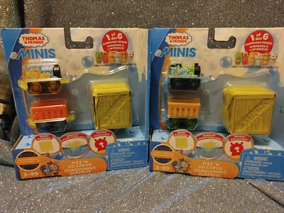 Thomas & Friends Minis FIZZ N GO CARGO PERCY Train Mystery Surprise lot of 2