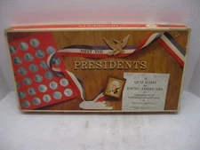 Vintage Meet the Presidents Quiz Game Selchow & Righter Company 1965