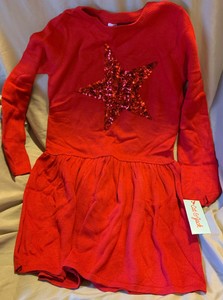 girls red sweater dress