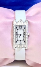Harry Winston Avenue 18K White Gold watch w/D...