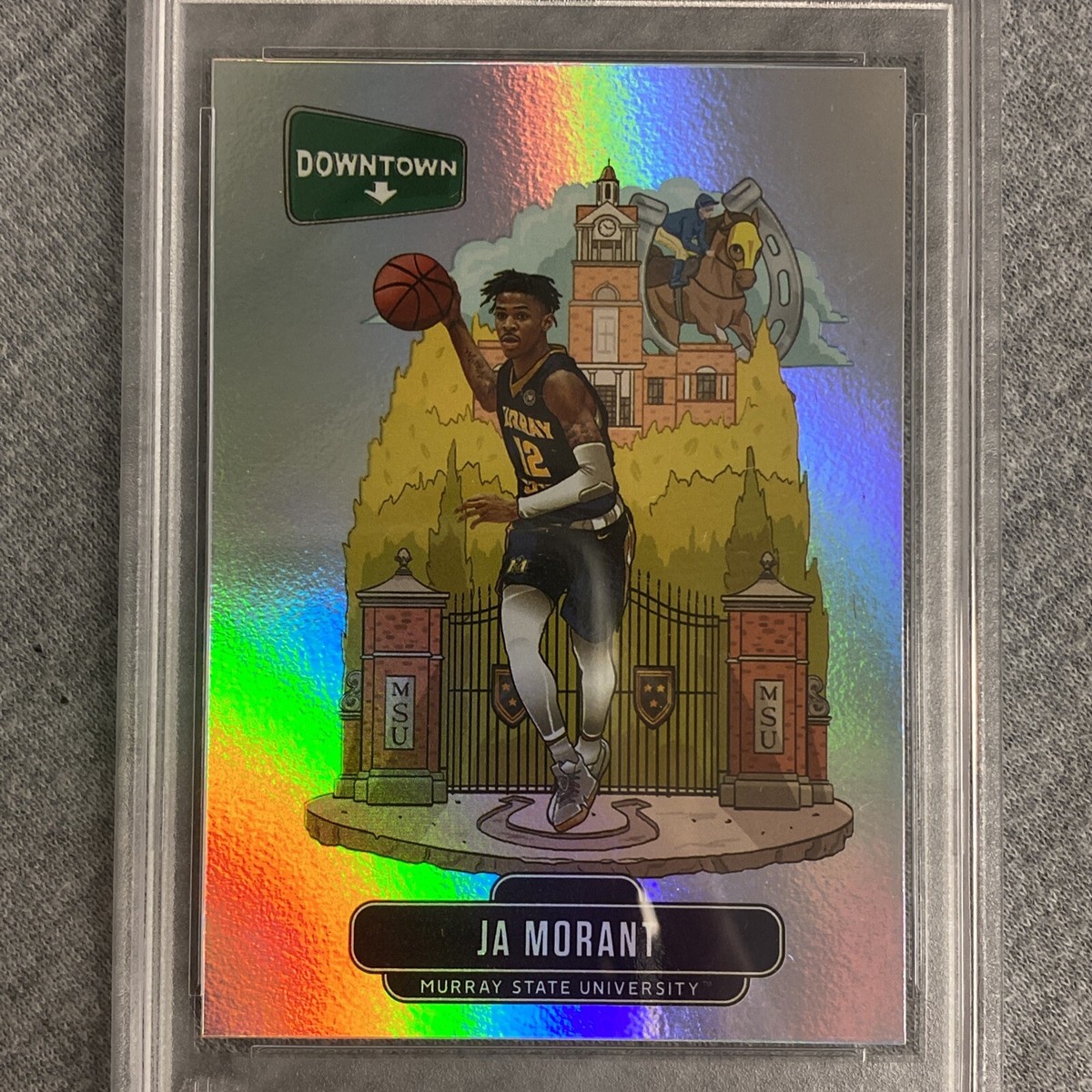 Ja Morant 2020 Downtown Prizm Draft Picks #D8 PSA 9 Murray State