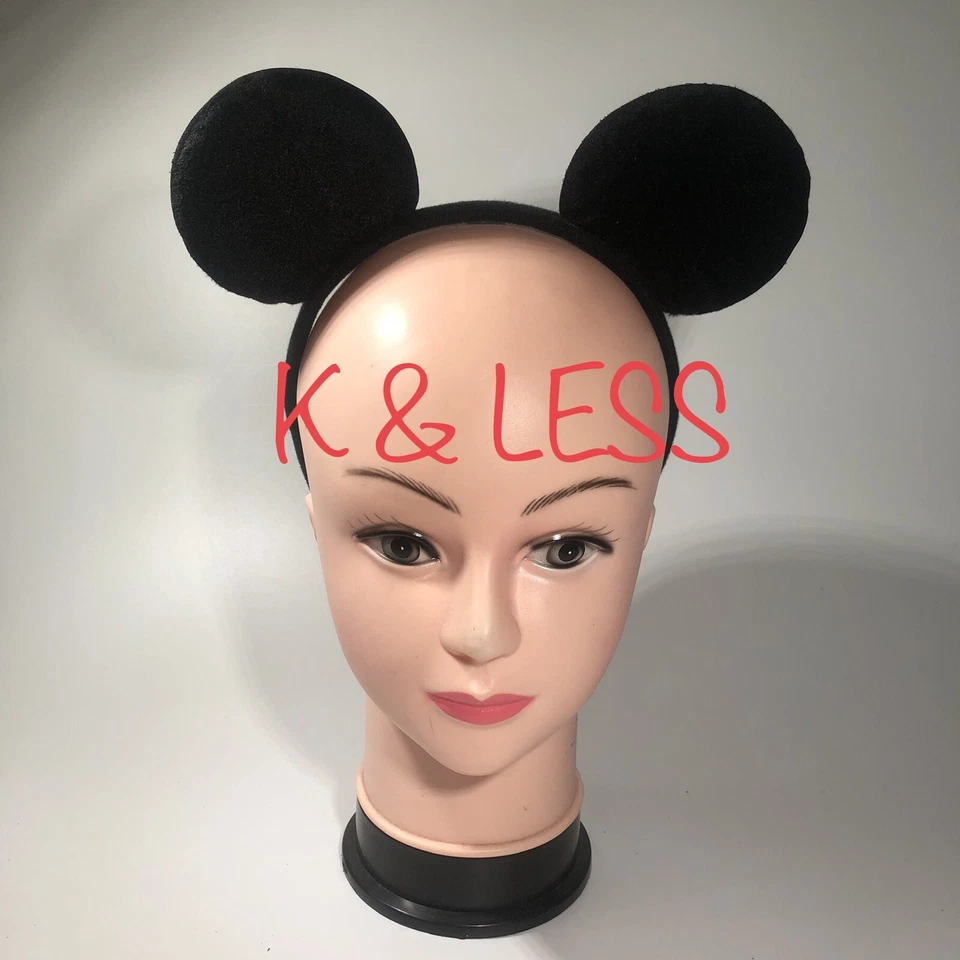 Diademas Orejas Mickey Mouse 12 PIEZAS Peluche Todo Negro Favores Fiesta Cumpleaños Disfraz Foto 2 de 3