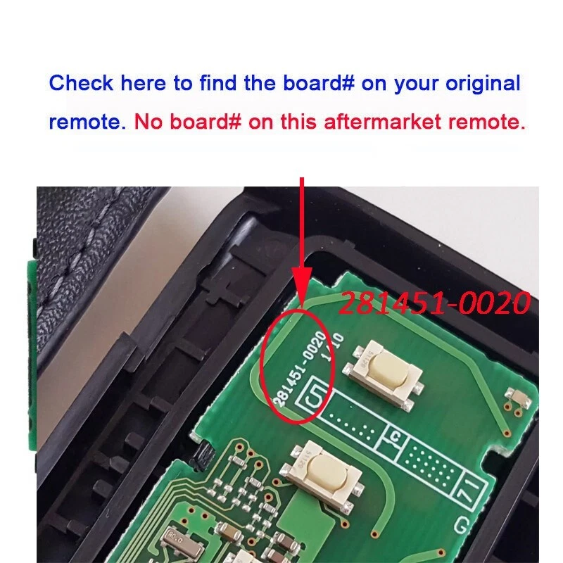 Smart Remote Key Fob for Lexus ES300H ES350 GS350 GS450H HYQ14FBA 281451-0020 - Image 2 of 4