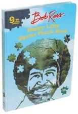 Bob Ross Happy Little Jigsaw Puzzle Book - Hardcover - GOOD