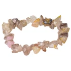 Chunky Chipstone Bracelet - Rutilated Quartz - One Size - Brand New