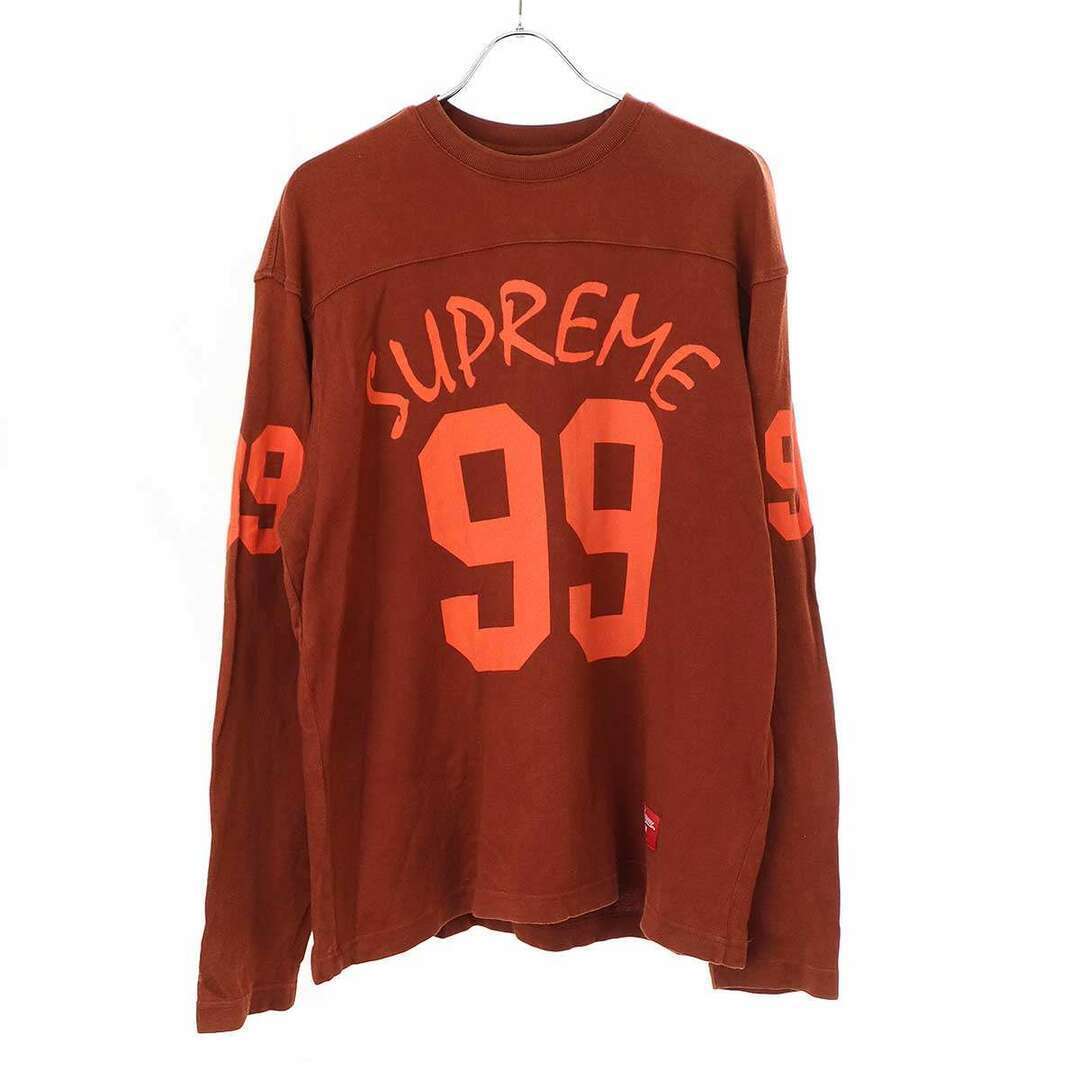 Supreme 24SS 99 L S Football Top Cut and Sewn Brown Red M Supreme 24SS 99 L S Football Top Cut and Sewn Brown Red M