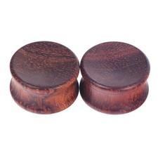 Oyaface Wood Saddle Plugs Set Natural Ear Gauges Tunnels Plugs Stretchers 0G-...