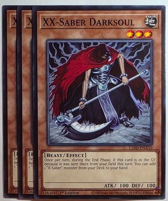 Yugioh x3 XX-Saber Darksoul L26D-ENX10 Common 1st Edition
