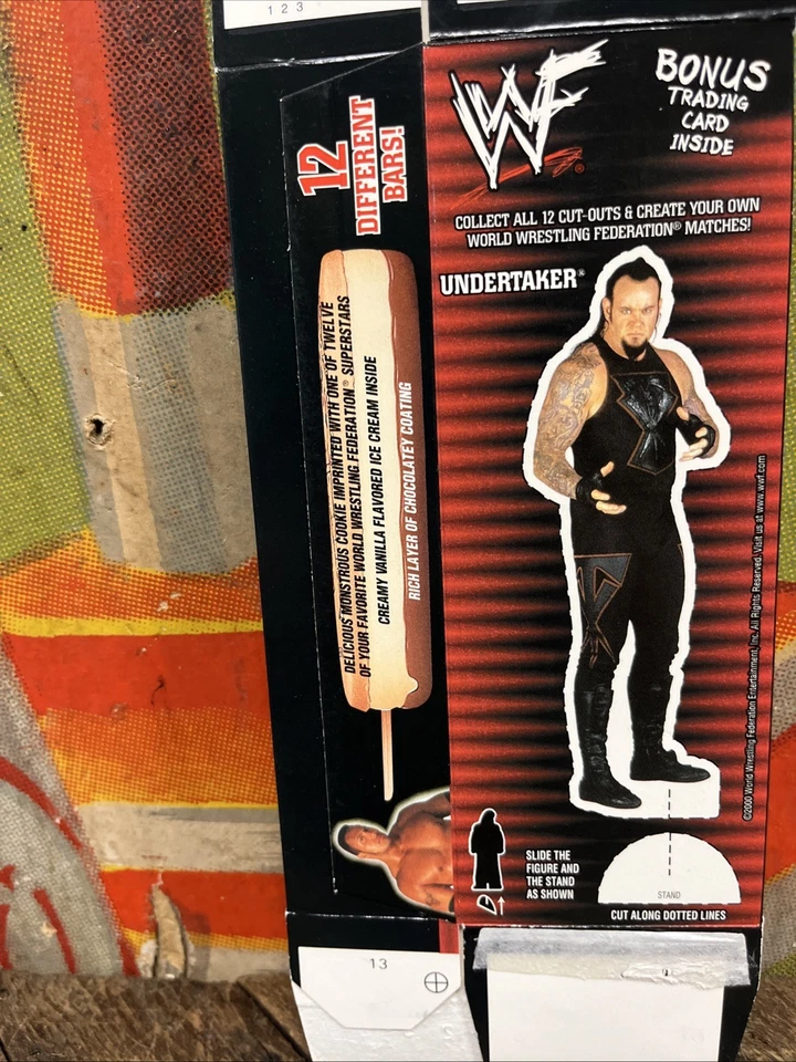 DE COLECCIÓN 2000 WWF ENTERRADOR HELADO BAR CAJA FIGURA WWE WCW RETRO BUEN HUMOR Foto 4 de 4