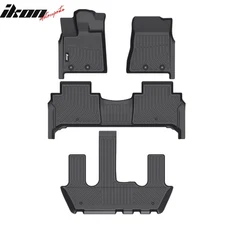 Fits 25-26 Nissan Armada & Infiniti QX80 All Weather 3D TPE Floor Mats Carpets