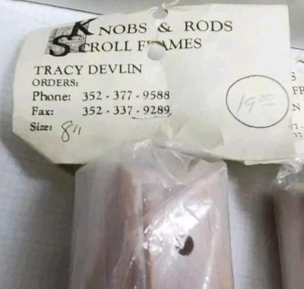 1 Set Knobs & Rods 8" Extender Bars 2 Bars per Set Nicely Decorated - Image 3 of 4