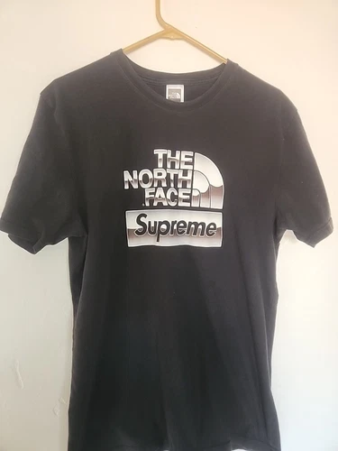 T shirt Supreme/coupé et cousu noir M 2200509234106