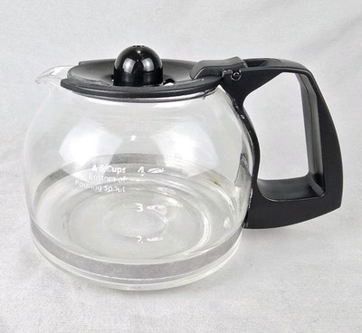 Mr. Coffee 4 - 5 Cup Glass Replacement Carafe Coffee Pot Decanter With  Black Lid | eBay