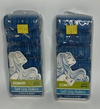 Conair Self-Grip Curls  Body Hair Rollers Small Blue 6 rolls set of 2 New