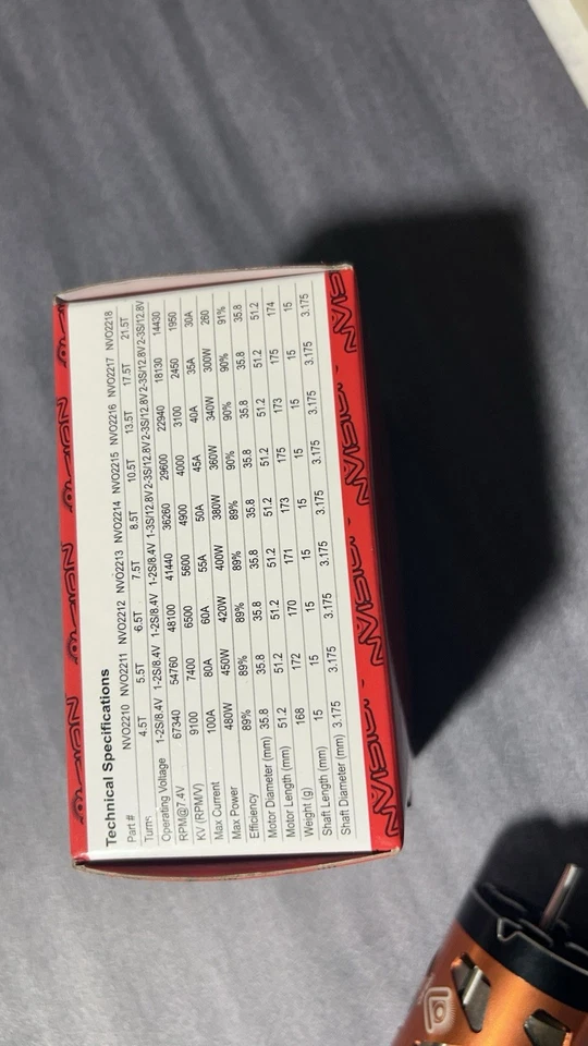 NVision RC Brushless Hochleistungs Motor R540 4,5 T Nagelneu NP 89 Euro - Bild 4 von 4