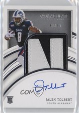 2022 Panini Immaculate Collegiate Rookie 81/99 Jalen Tolbert #88 Patch Auto 10b1