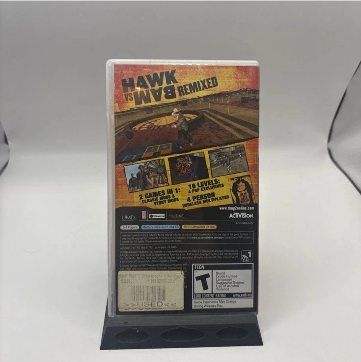 Tony Hawk's Underground 2: Remix (Sony PSP, 2005) Complete CIB Manual TESTED - Image 2 of 4