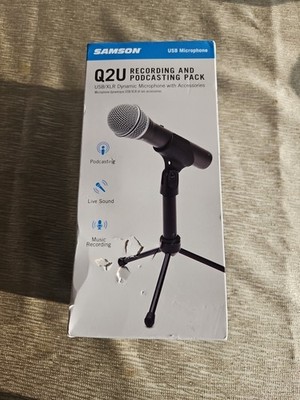 Samson Technologies Q2U USB Dynamic Microphone - SAQ2UTB  -  NEW IN BOX