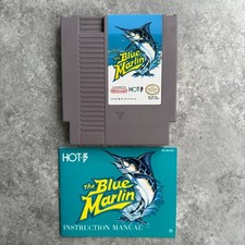 The Blue Marlin Nintendo NES Authentic Cartridge With Manual Tested And Works