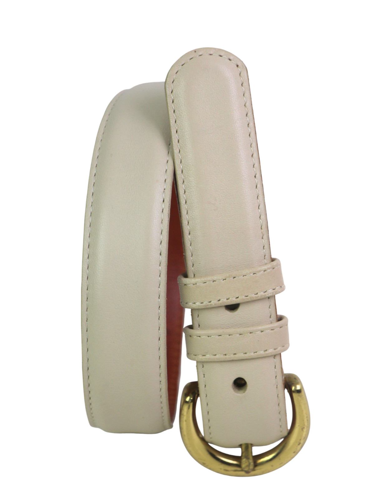 Coach BEIGE BONE REAL LEATHER 1"Wd DRESS CASUAL CLASSIC WOMEN'S BELT Sz M (A91 thumbnail 6