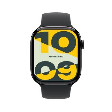 Apple Watch Series 10 46mm Aluminium diamantschwarz Sportarmband schwarz M/L **