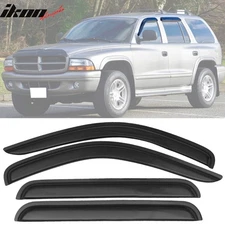 Fits 98-03 Dodge Durango 00-04 Dakota Crew Cab Acrylic Window Visors 4PC Set