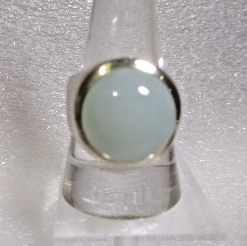 Men's Light Blue Gemstone Sterling Silver Ring (Size 10) 18.5 grams - Image 2 of 4