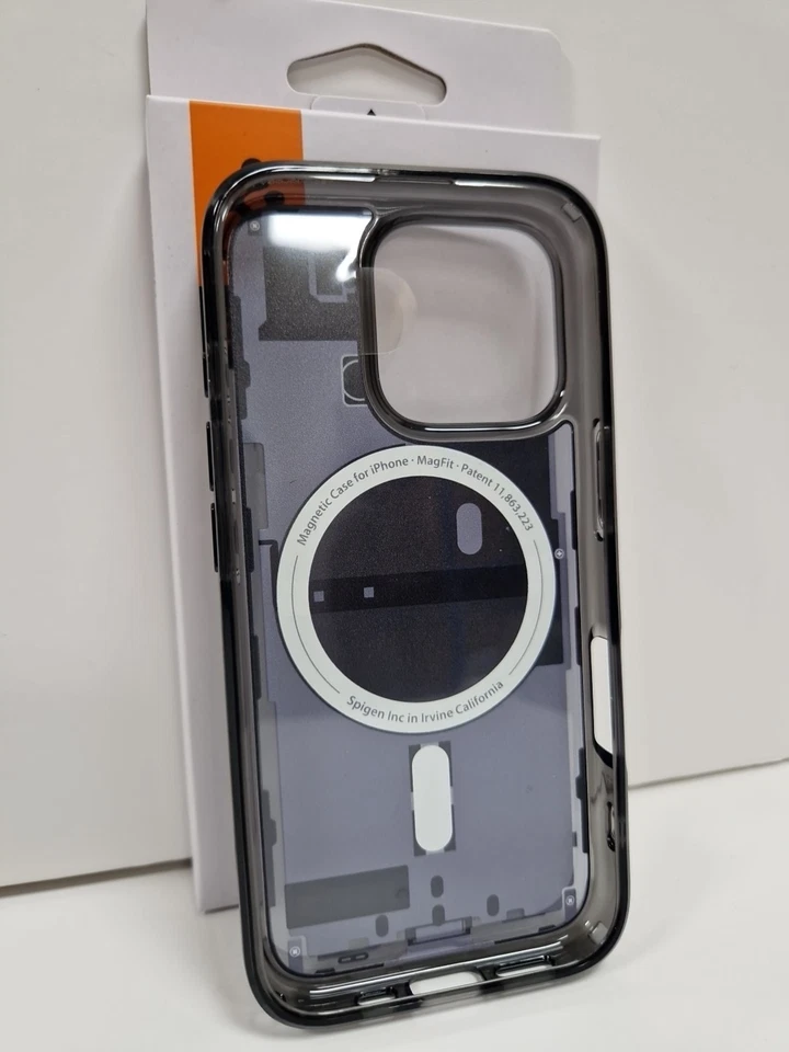 Spigen iPhone 16 Pro Ultra Hybrid Magfit Case Magsafe Zero One Dark Grey - Image 2 of 4