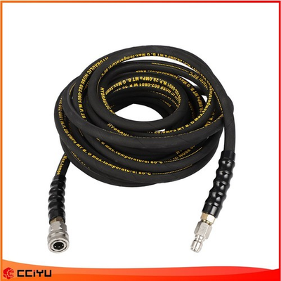 #ad 4000PSI Pressure Washer Hose Hot Cold Water 1 4quot; Kink Wear Hose With 3 8quot; Quick $58.51